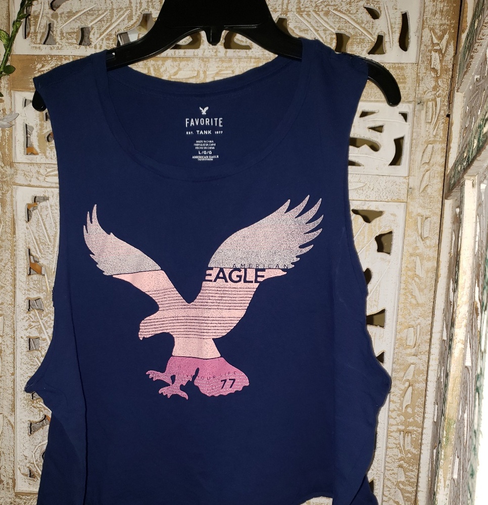 Blue American Eagle tank top